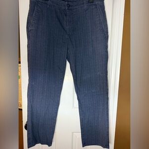 AG Adriano Goldschmied Blue Striped Men's Pants